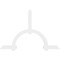 Ekena Millwork Ericson Architectural Grade PVC Gable Bracket, 108"W x 72"H x 2"D x 6"F, 16/12 Pitch GBP108X72X0206ERI00 - alternate 3